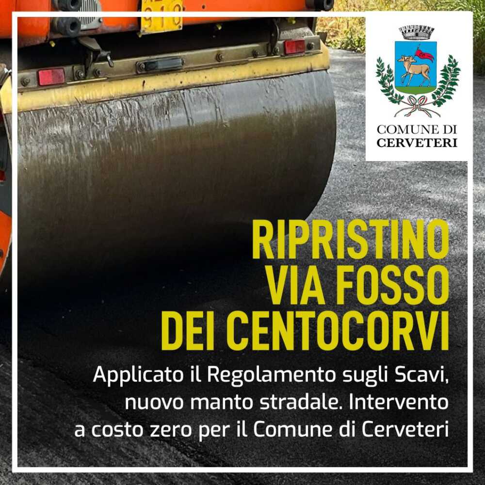 ripristino via fosso cento corvi ripristino via fosso cento corvi