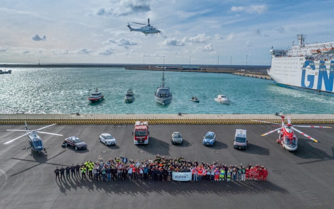 Esercitazione al porto di Civitavecchia degli EUCCS Preparation Pilot Trials 
