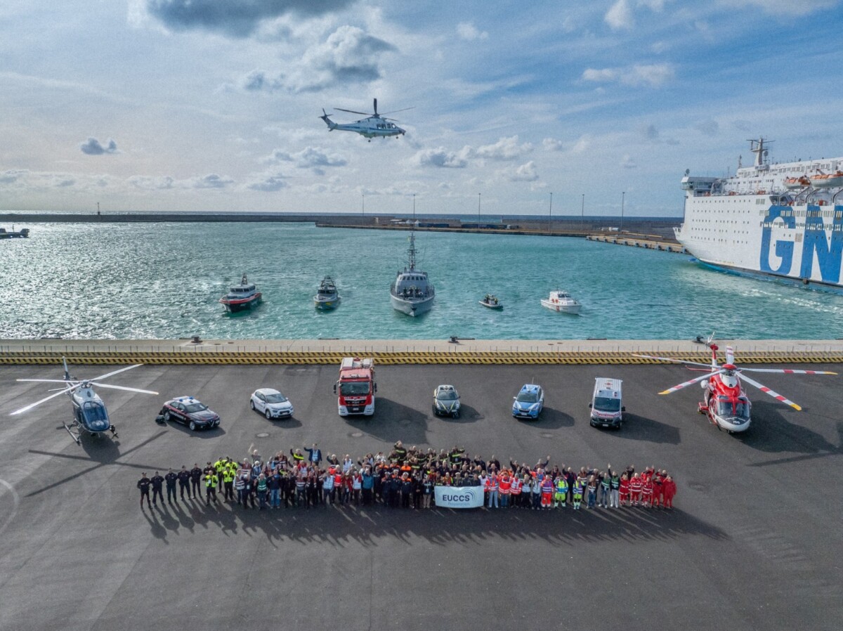 Esercitazione al porto di Civitavecchia degli EUCCS Preparation Pilot Trials 