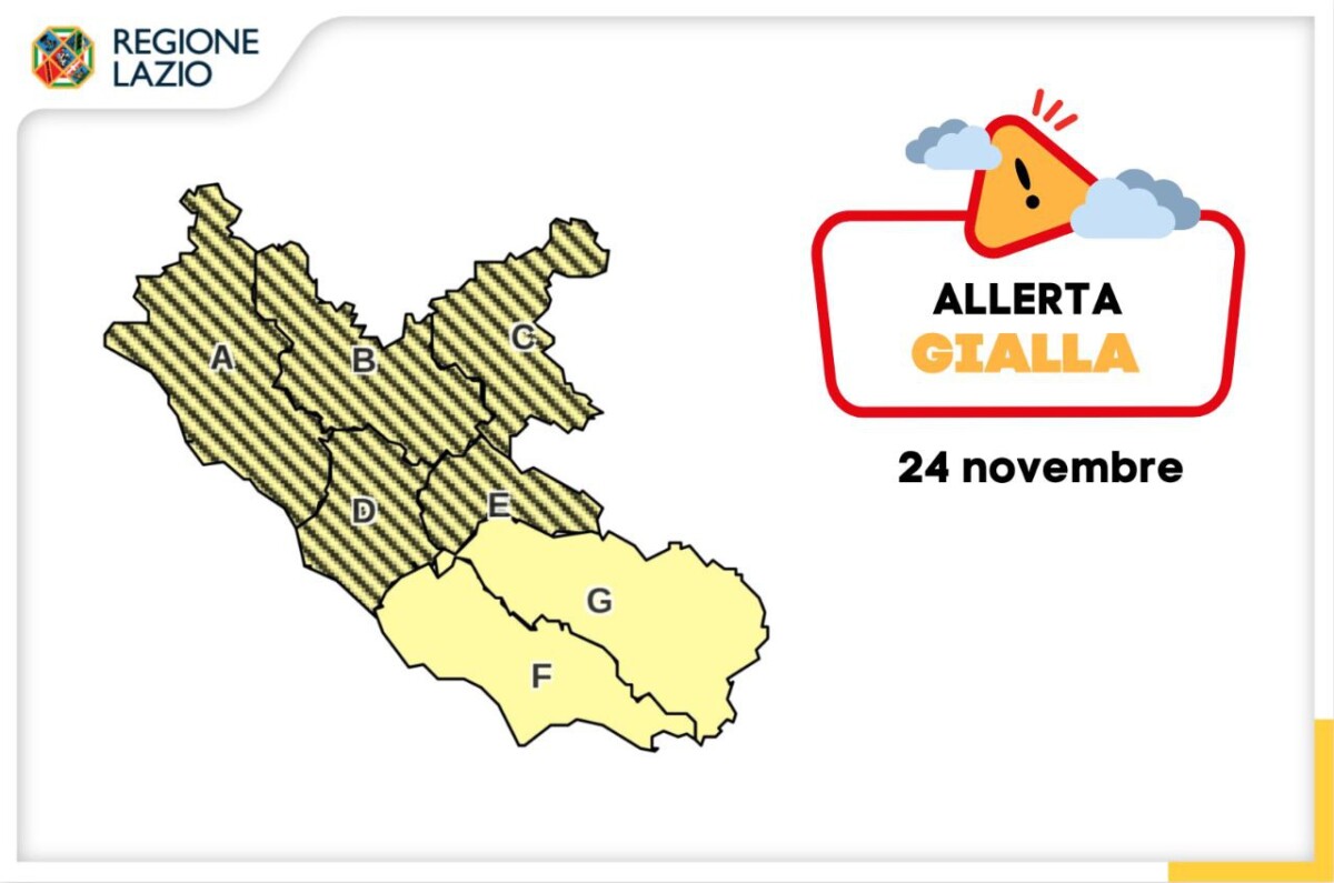 allerta meteo 24 novembre