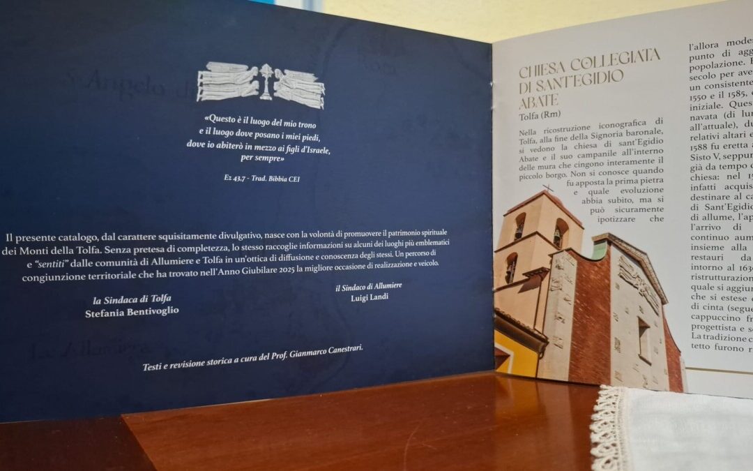 Il catalogo “Chiese e Santuari dei Monti della Tolfa” si presenta sabato al Polo Culturale