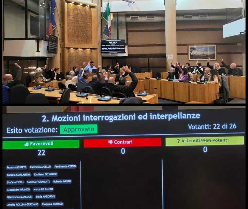 Mozione unanime sulla sanità al consiglio di Ladispoli