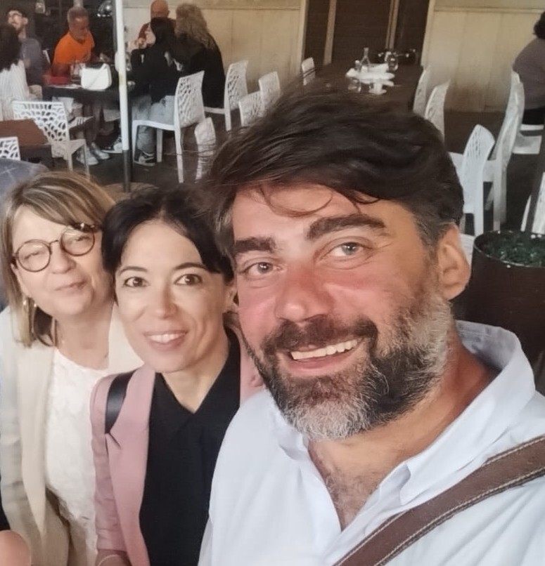 il segretario del Pd Cerveteri, Fabio D'Annunzio, la capogruppo in consiglio comunale, Linda Ferretti, la vicesegretaria del Pd Cerveteri, Paola Orell