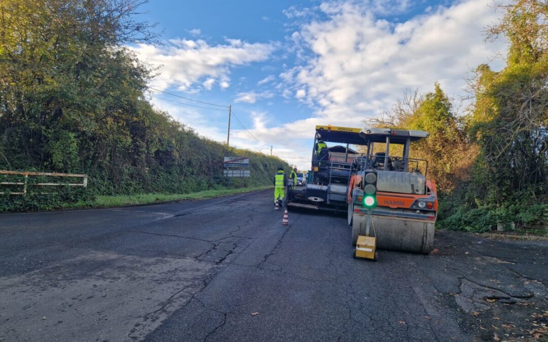 Asfaltatura sulla Provinciale 4B di Anguillara