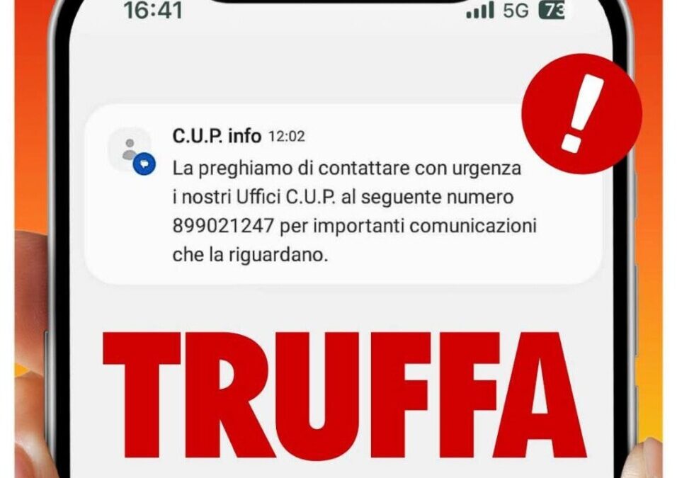 Sms truffa, la Regione: “Non richiamare quei, numeri, anzi segnalate alle autorità”