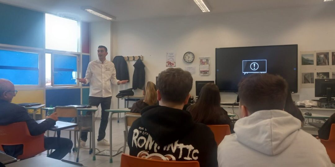 All’Alberghiero di Ladispoli il pastry chef Giuseppe Amato