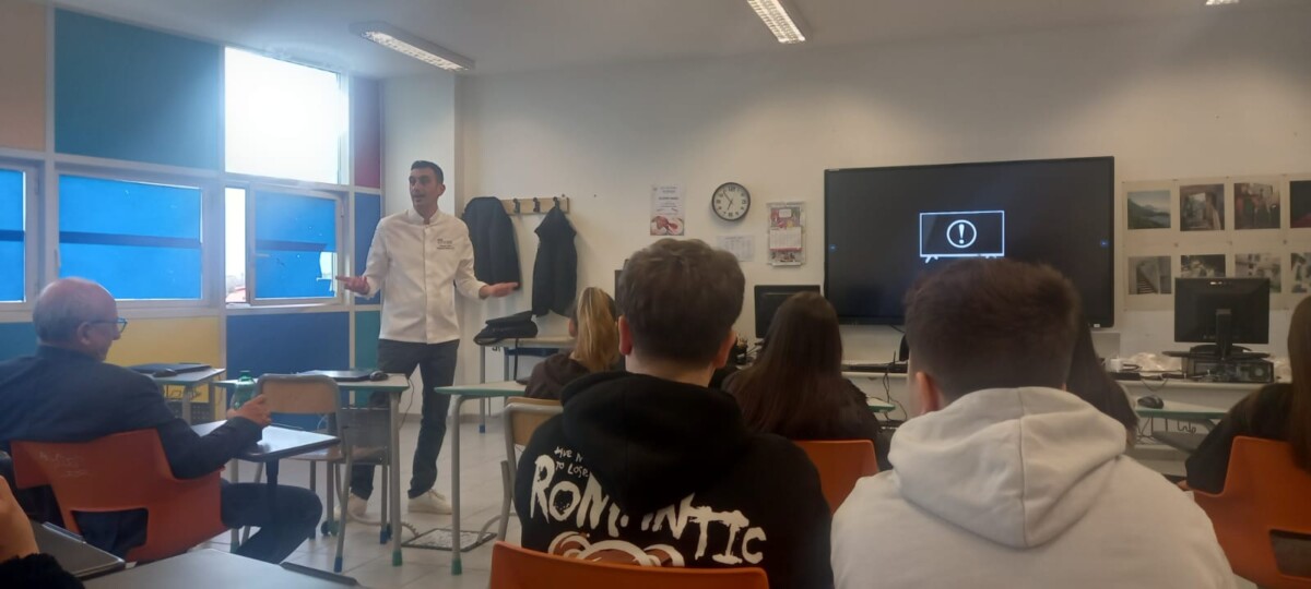 All'Alberghiero di Ladispoli il pastry chef Giuseppe Amato