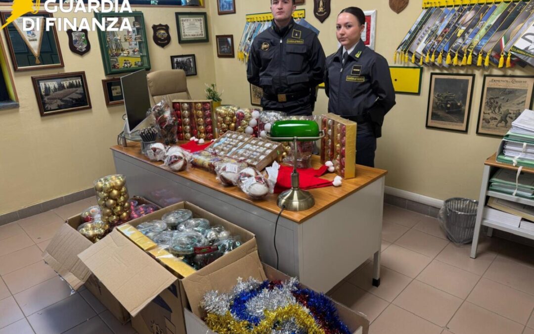 Natale Sicuro, la Finanza sequestra addobbi non conformi a Tarquinia e Montalto