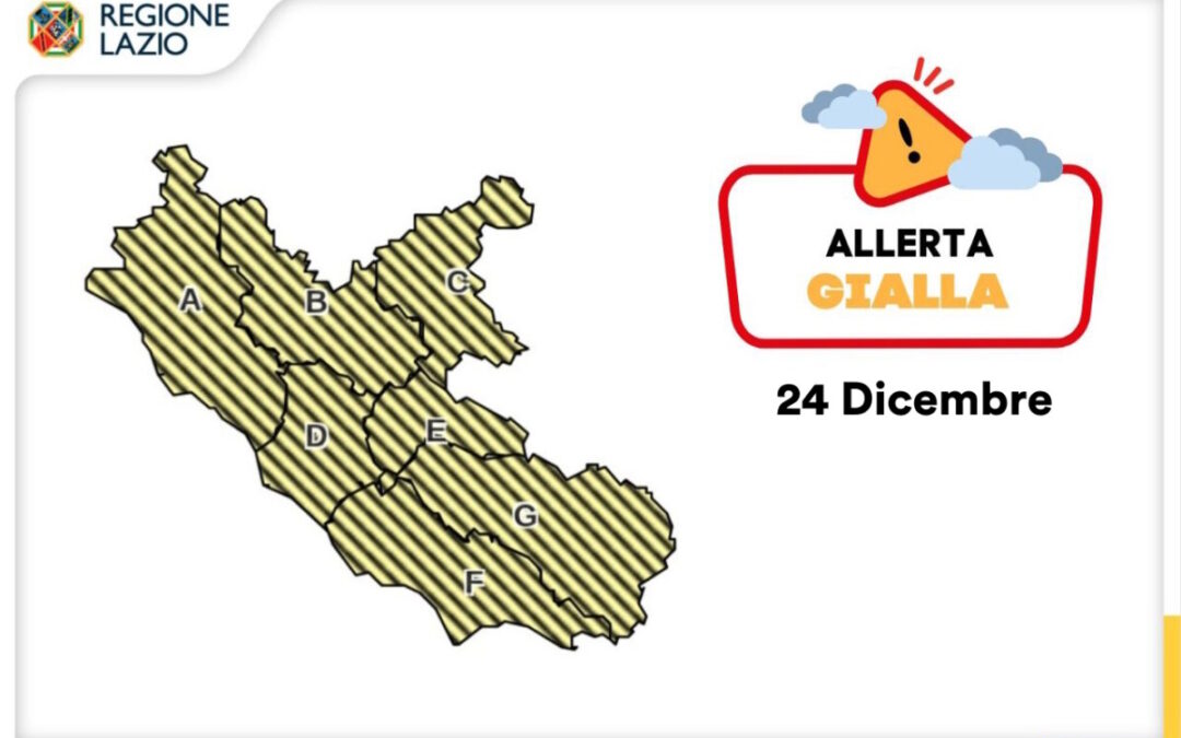 Piove sul Natale del Lazio
