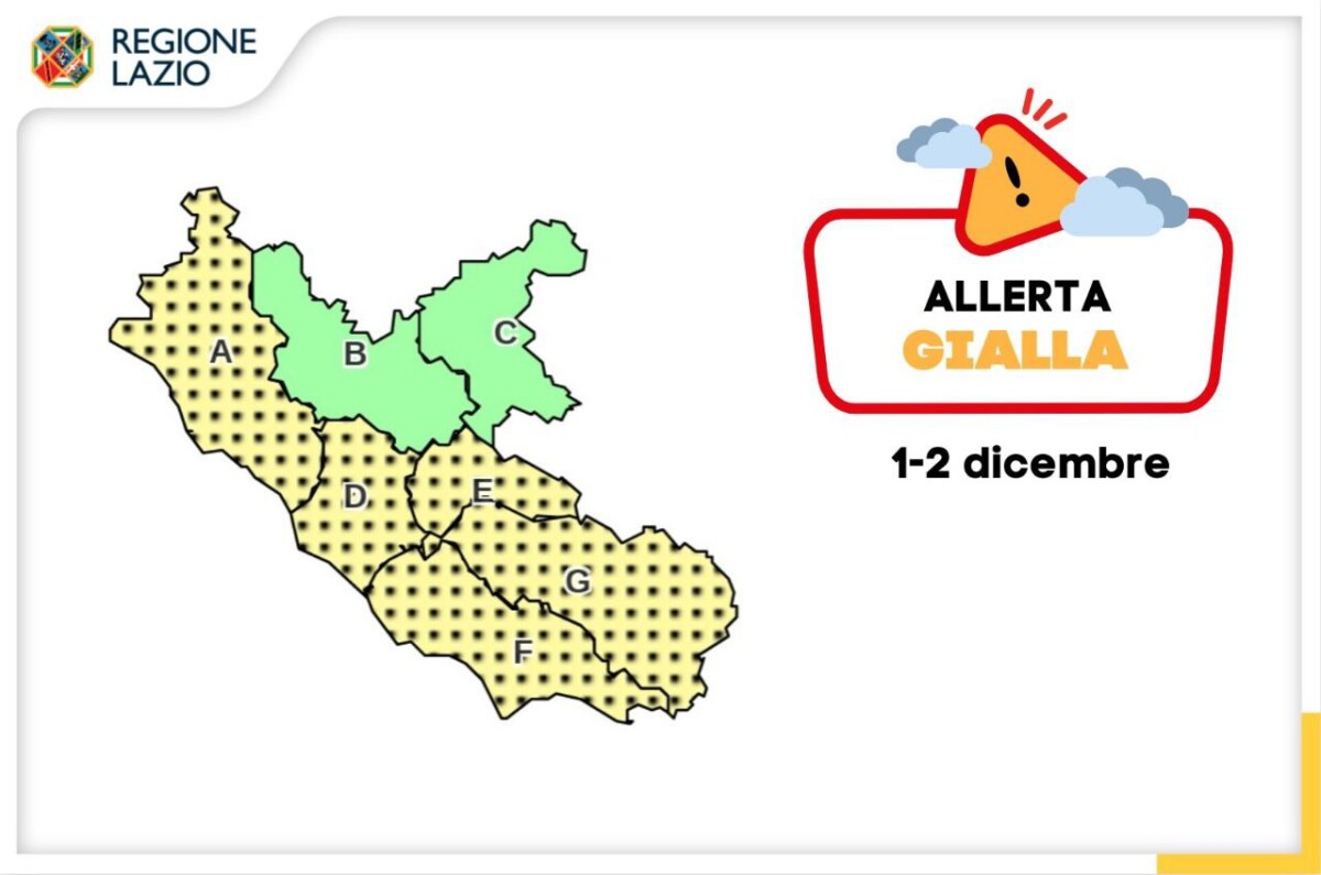 allerta meteo 1 dicembre