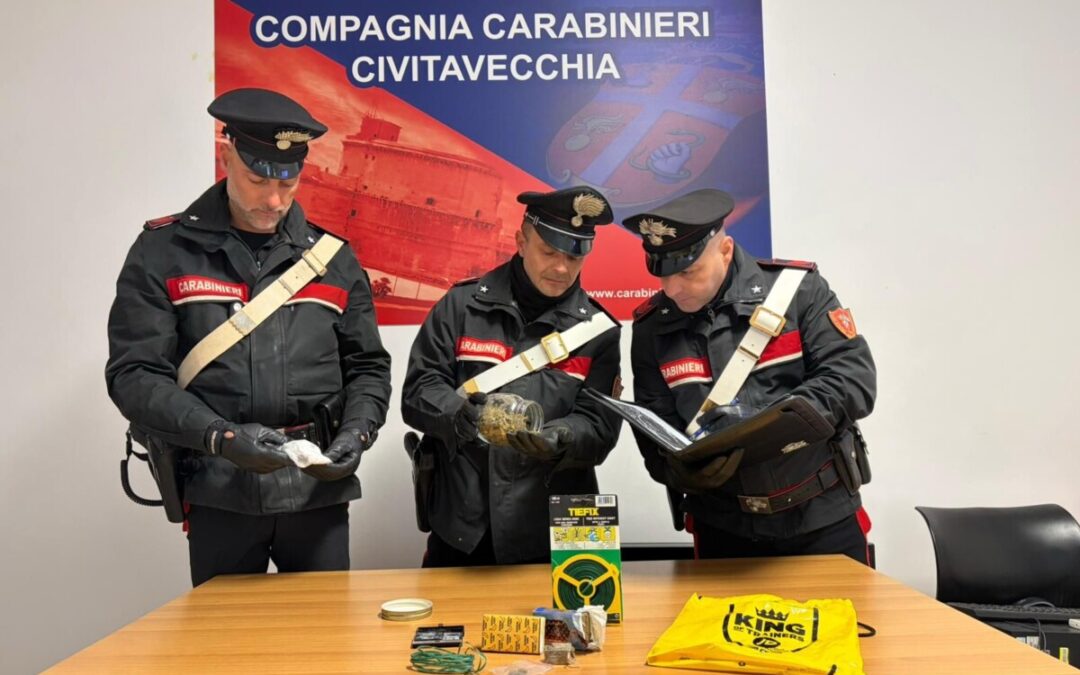 Spaccio a Tolfa, arrestato un 38enne dai Carabinieri