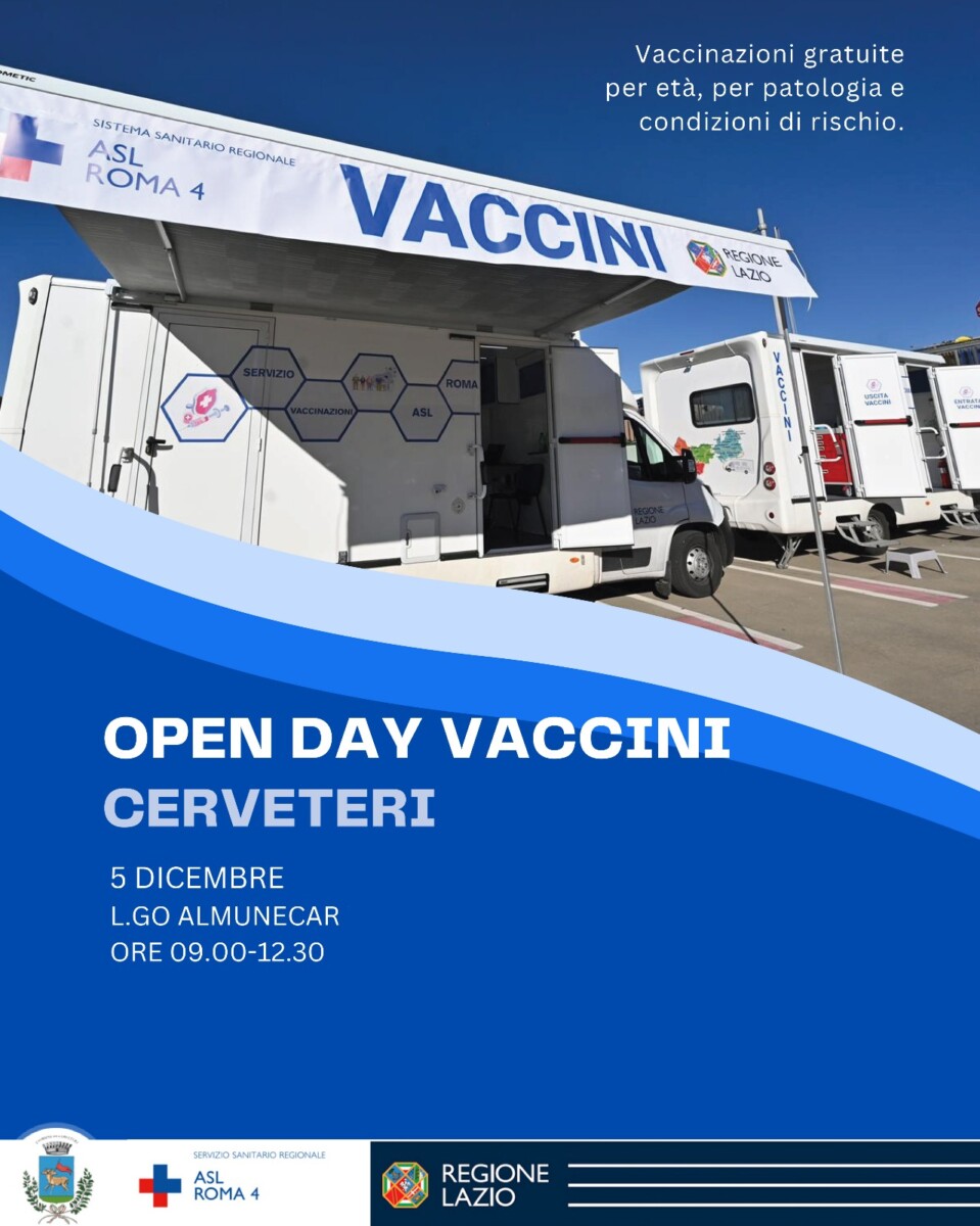 locandina open day vaccinale