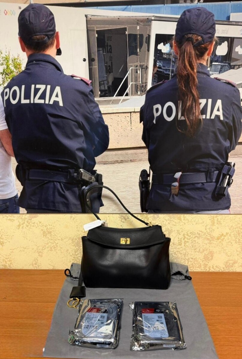 polizia borsa griffata