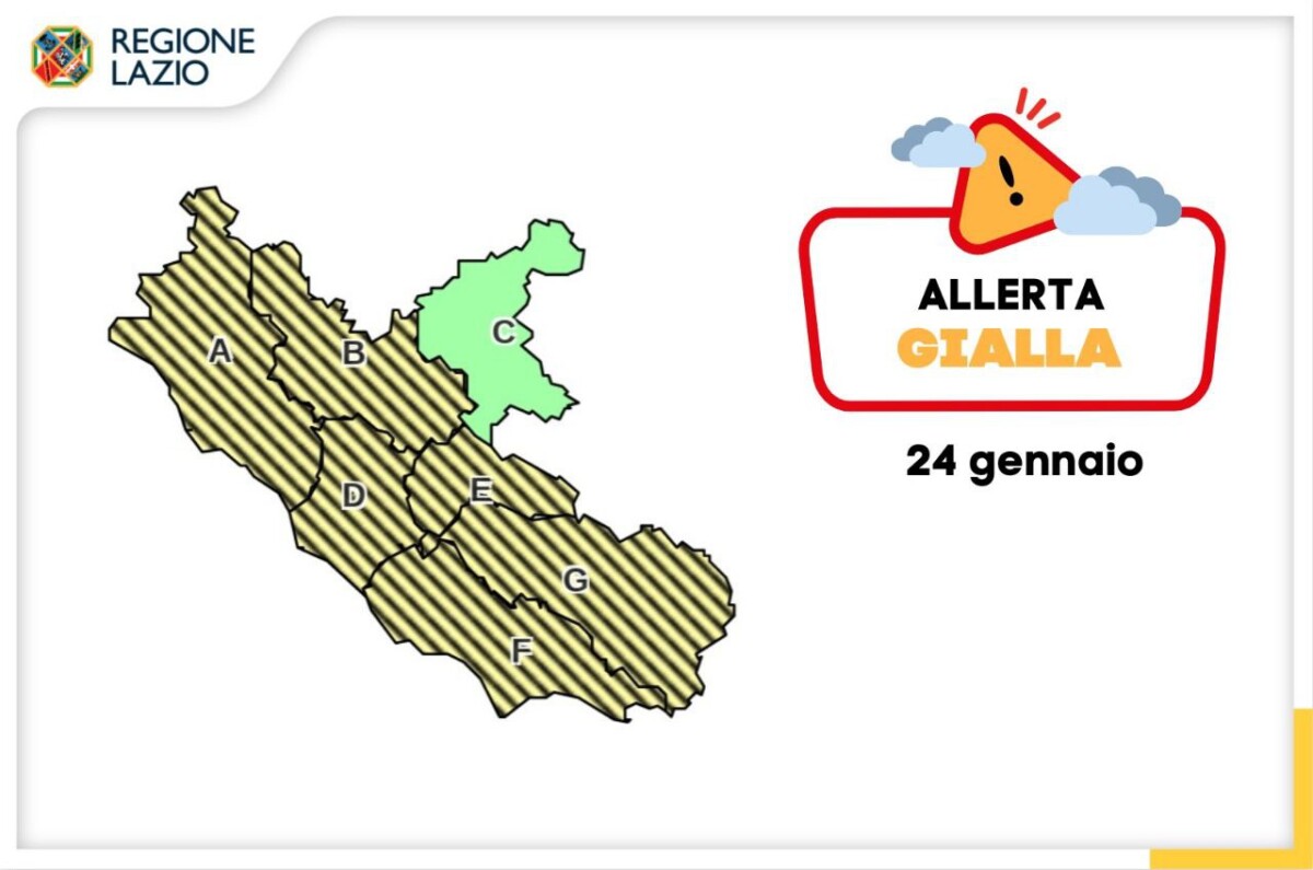 allerta meteo 24 gennaio