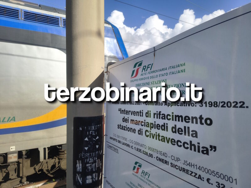 fl5 lavori binario stazione civitavecchia