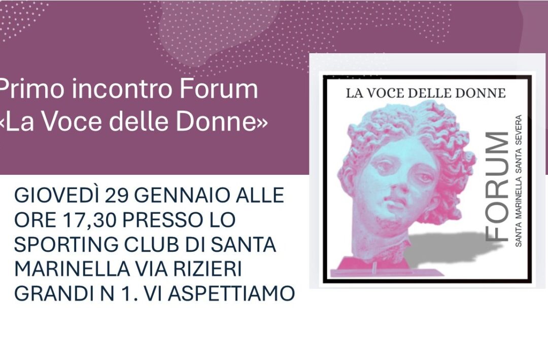 Nasce il forum La Voce delle Donne Santa Marinella-Santa Severa