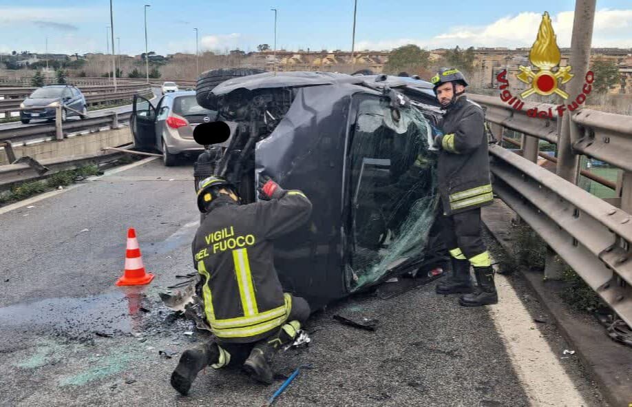 incidente viadotto magliana vvf vigili fuoco pompieri 2