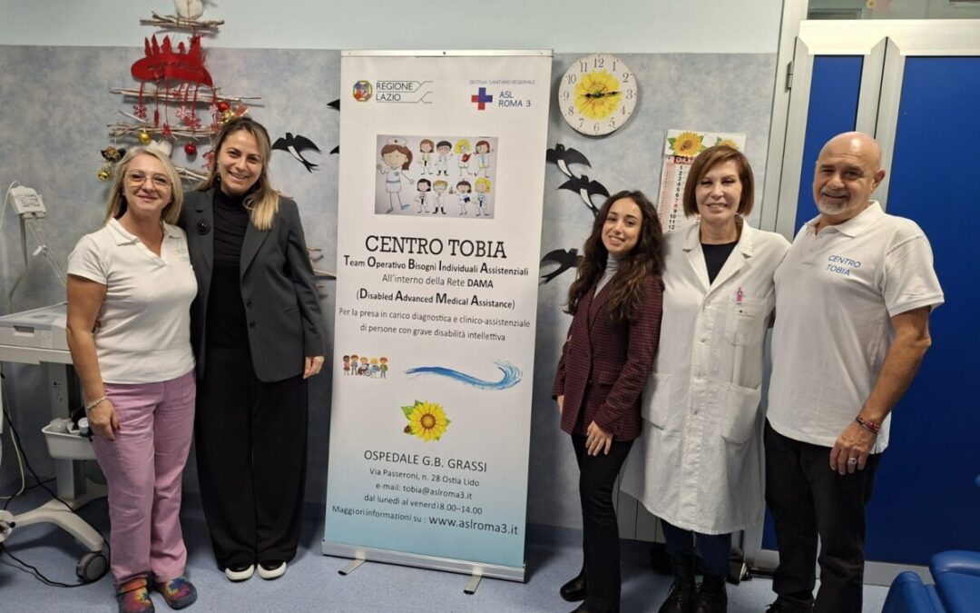 Asl Roma 3: Scopriamolautismo, con gli agli studenti del Campus Bio-Medico, dona al Centro TOBIA del Grassi una poltrona odontoiatrica