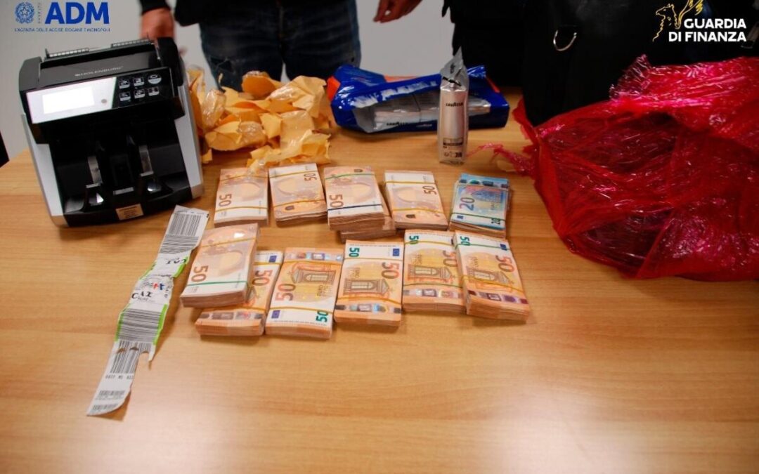 Quasi 16 milioni non dichiarati scoperti fra Civitavecchia e aeroporti Finanza e Dogane