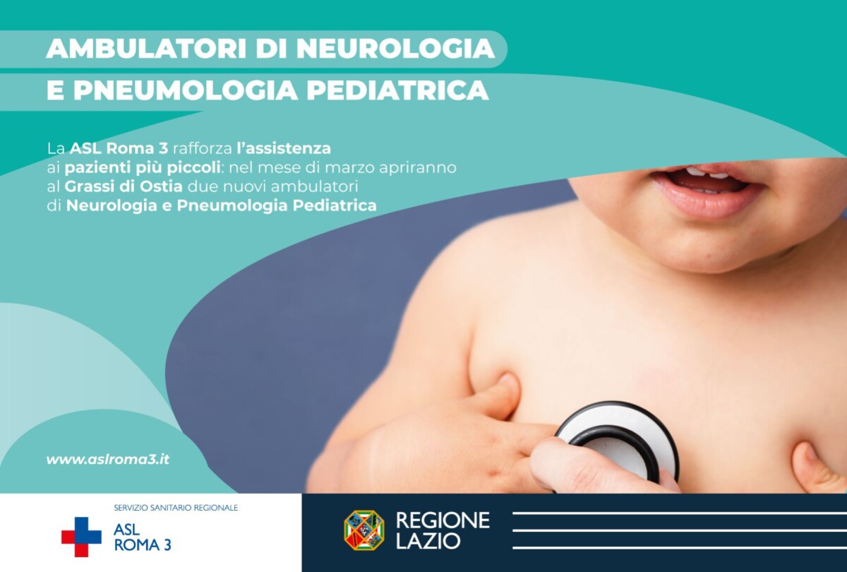 Al via i servizi di Neurologia e Pneumologia pediatrica asl roma 3 grassi ostia