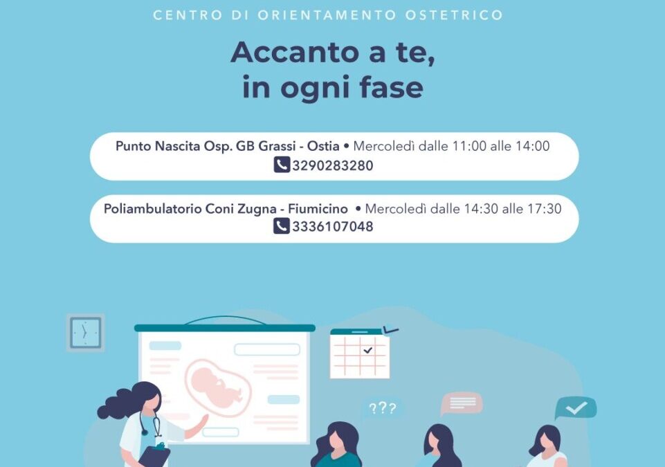 Al via CORO, il Centro di Orientamento Ostetrico a Fiumicino e Ostia