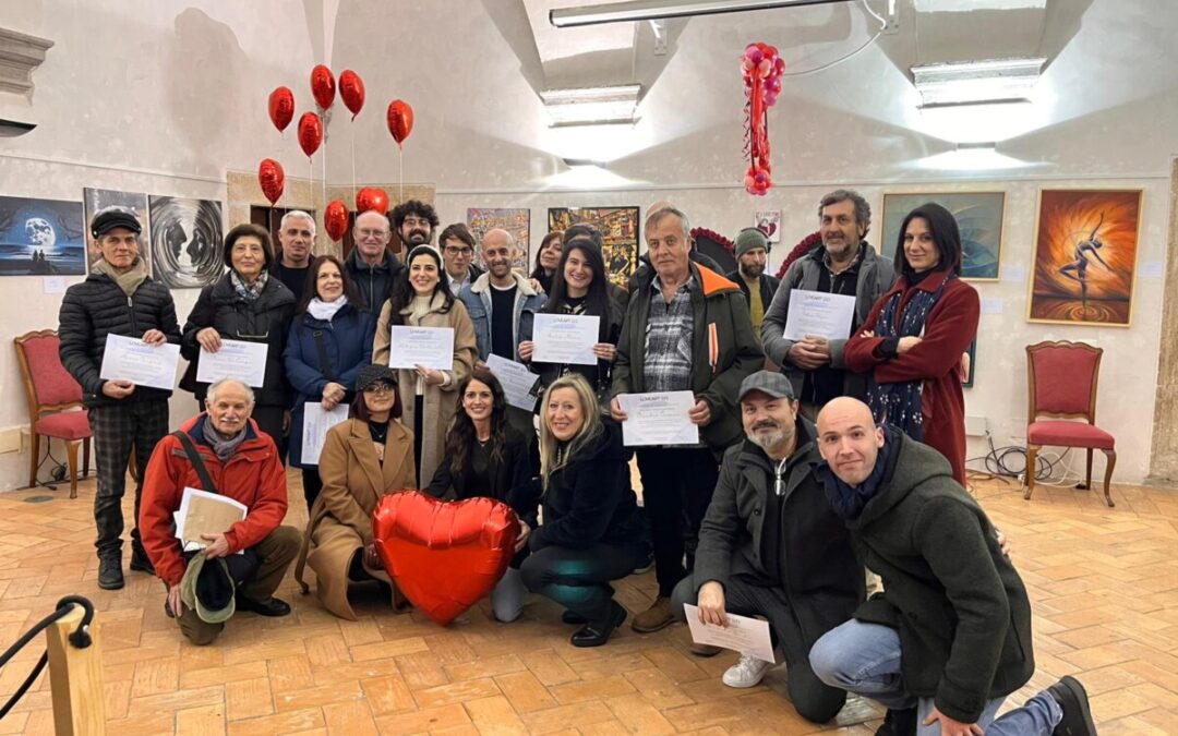 “LoveArt”, una mostra che scalda il cuore: successo a Cerveteri per la grande festa d’arte e musica di San Valentino