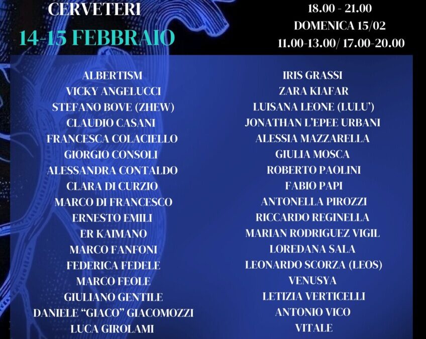 “LoveArt” a Cerveteri: a San Valentino l’amore si celebra con arte, musica e una grande mostra in Sala Ruspoli