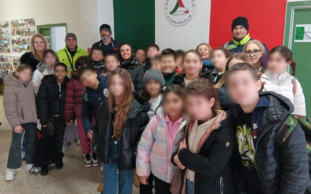 A scuola di Protezione Civile: mattinata di formazione e prevenzione per due classi di Furbara