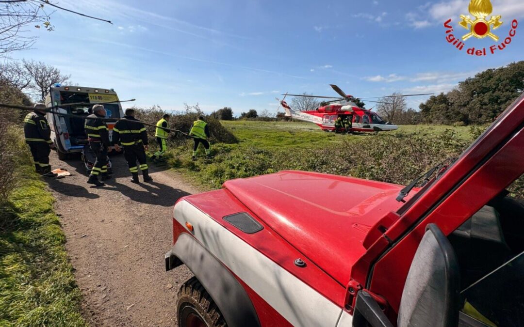 Escursionista si ferisce alle Cascatelle, recuperata dai pompieri di Cerveteri