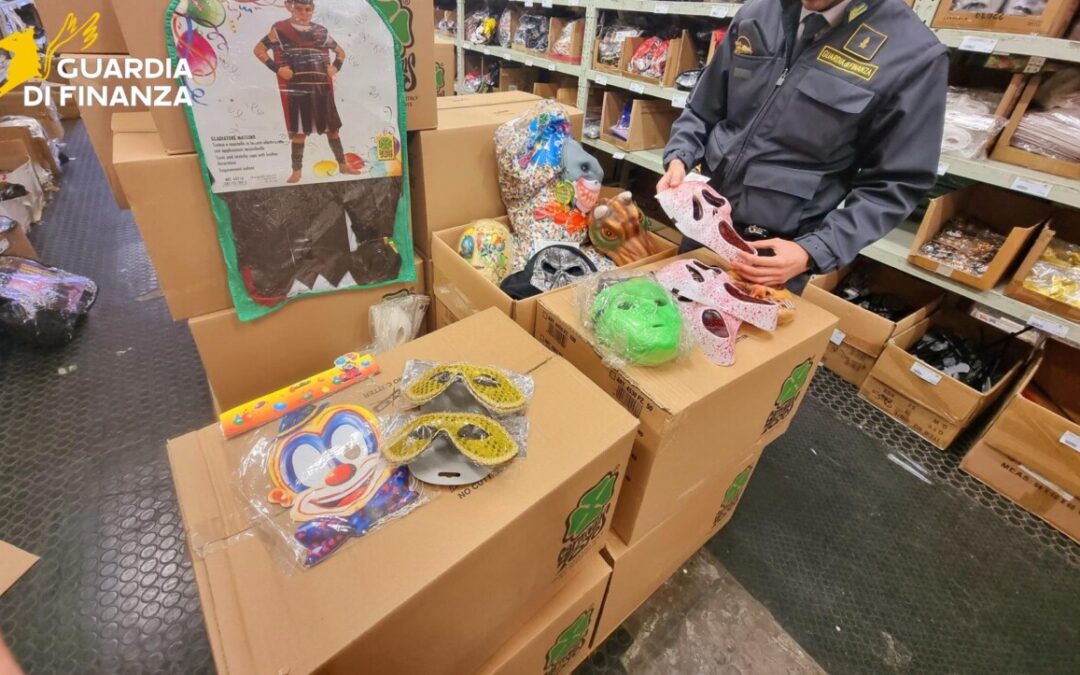 La Finanza sequestra quasi 70mila maschere non conformi fra Civitavecchia e Roma