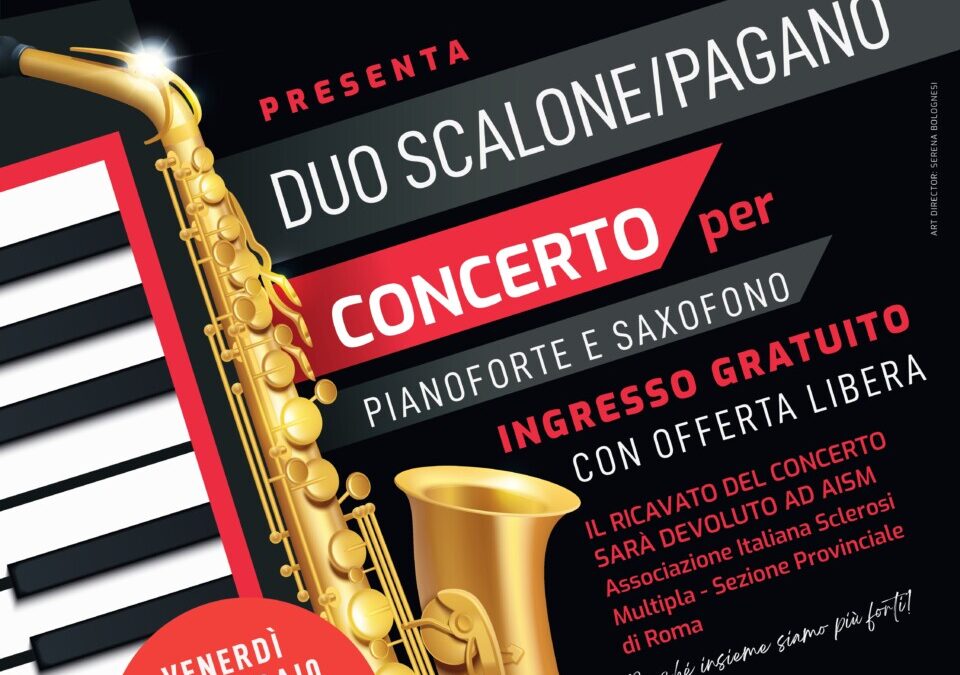 “Note per la Ricerca” a Cerveteri: in Sala Ruspoli il duo Scalone – Pagano in concerto per la ricerca scientifica sulla sclerosi multipla