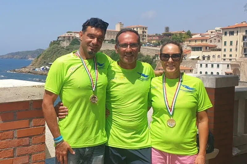nuoto master nuotatori civitavecchiesi valiserra, jacopucci e d'amico