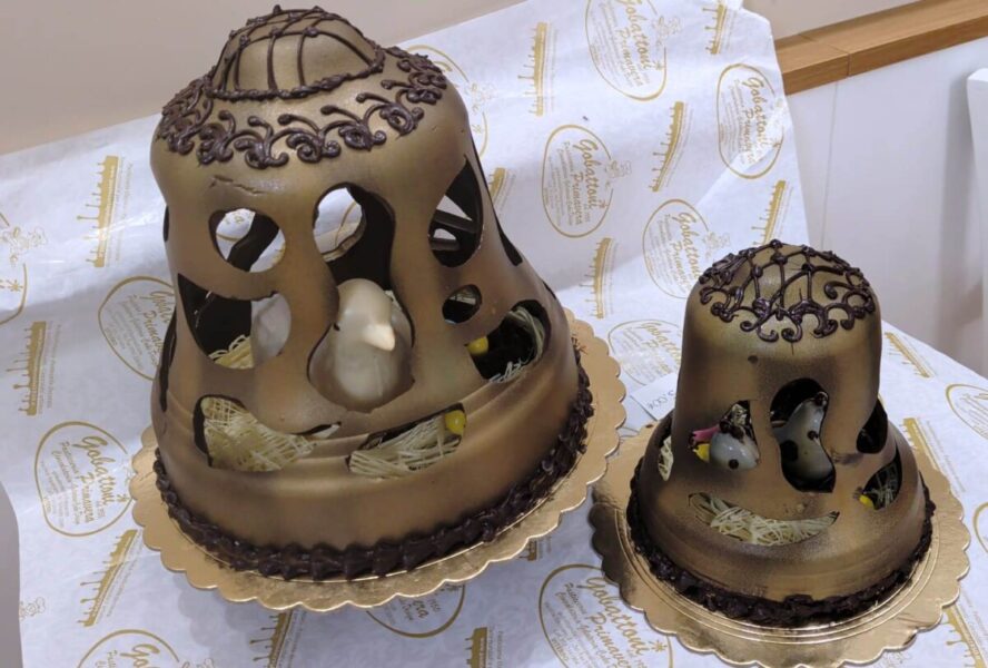 Pasticceria Primavera - Le campagne con pulcini e colombe