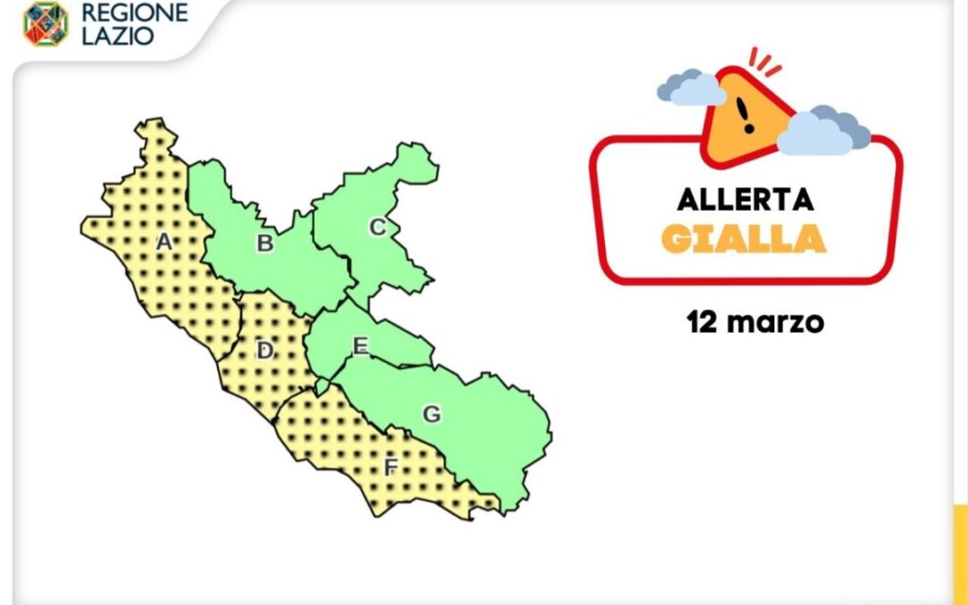 Allerta meteo gialla sul Litorale