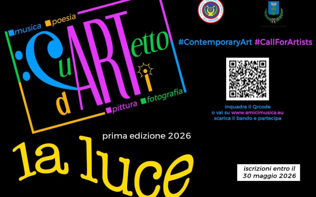 Allumiere lancia la sfida della creatività: prima edizione del “Premio Quartetto d’Arti”