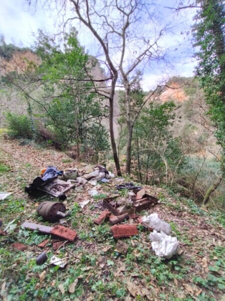 rifiuti boschi allumiere