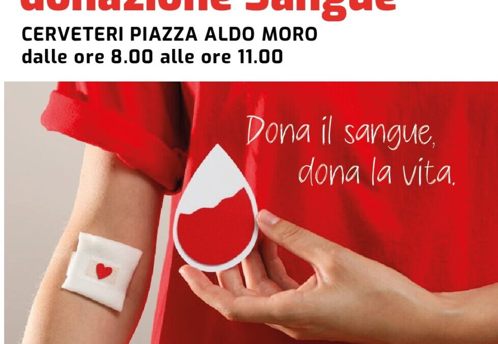 A Cerveteri autoemoteca di Croce Rossa Italiana: dona il sangue, dona la vita