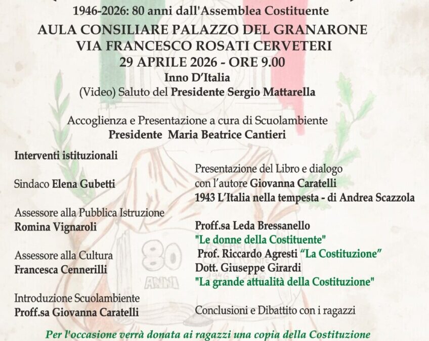“Senza memoria non c’è futuro”: al Granarone ottant’anni di Costituzione Italiana e democrazia