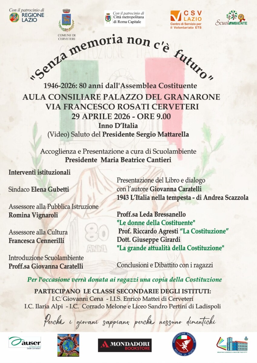 Evento Scuolambiente sulla Costituzione Evento Scuolambiente sulla Costituzione