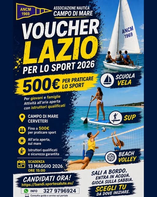 Locandina Voucher per lo Sport 2026