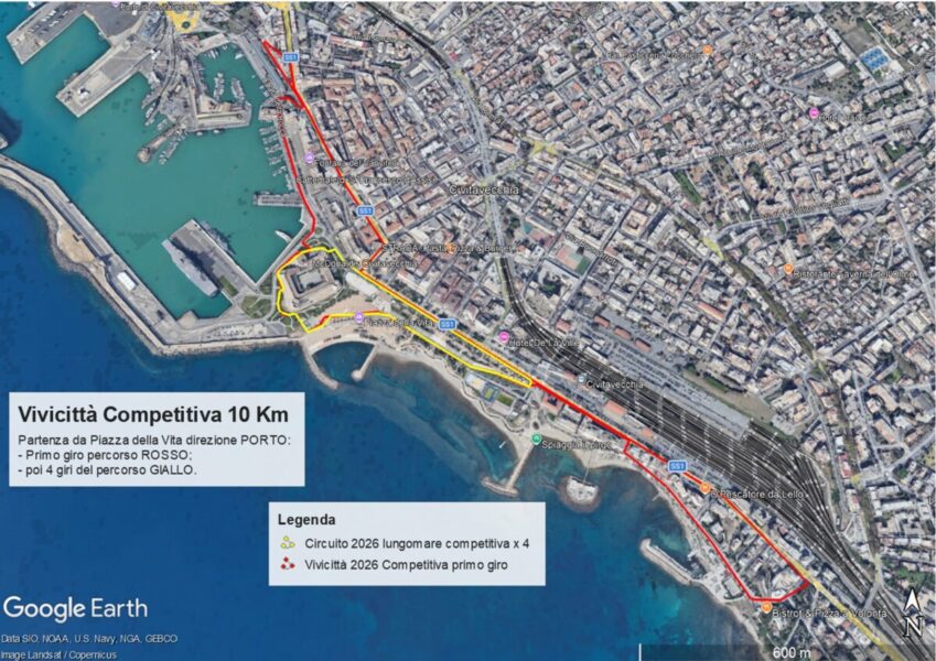 Percorso Vivicittà competitiva 2026