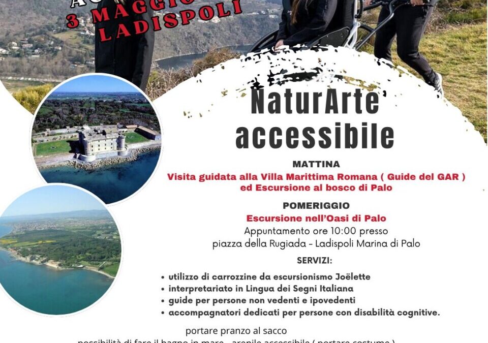 “Tutti insieme accessibilmente – NaturArte Accessibile” arriva a Ladispoli