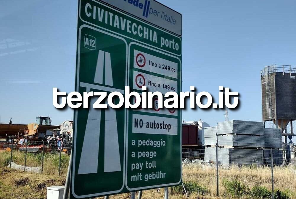 Chiuso una notte il tratto Civitavecchia Sud- Civitavecchia Porto verso nord sulla A12