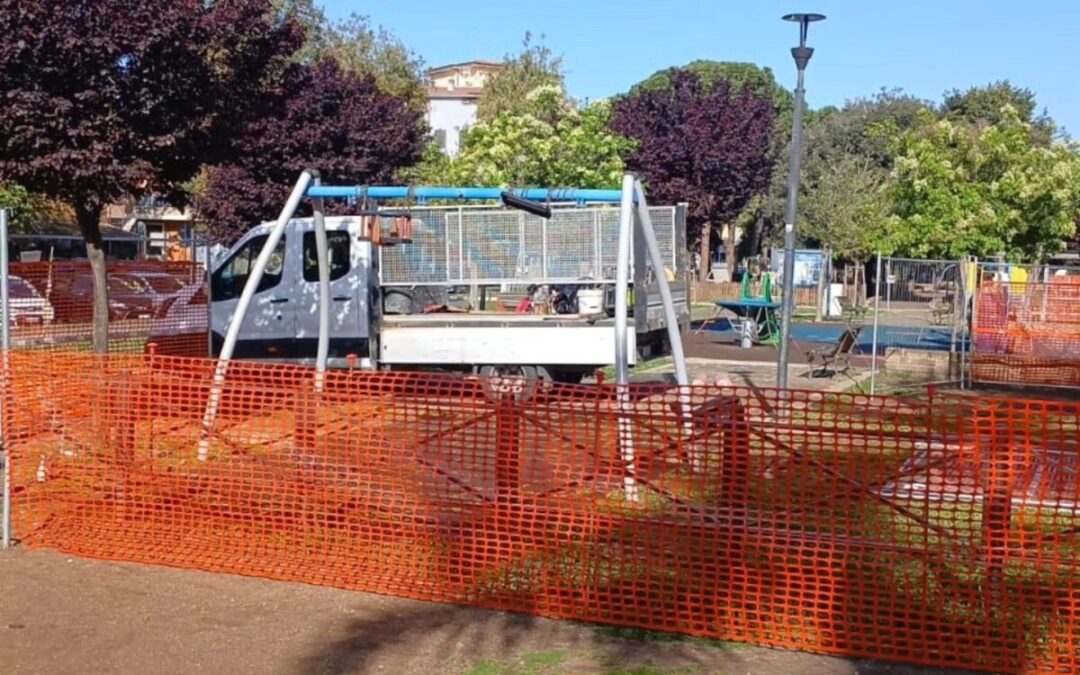 Messa in sicurezza dei parchi giochi di Ladispoli