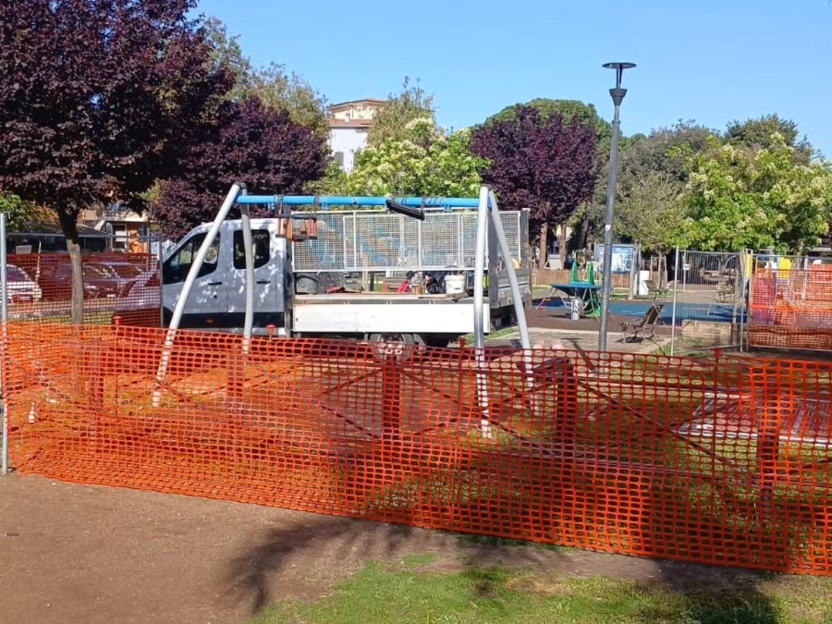 lavori parco giochi ladispoli 1