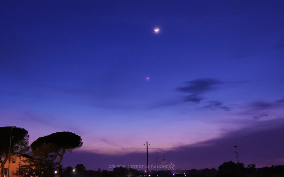 La “Luna di Palidoro” nell’obiettivo dell’astrofilo Giuseppe Conzo