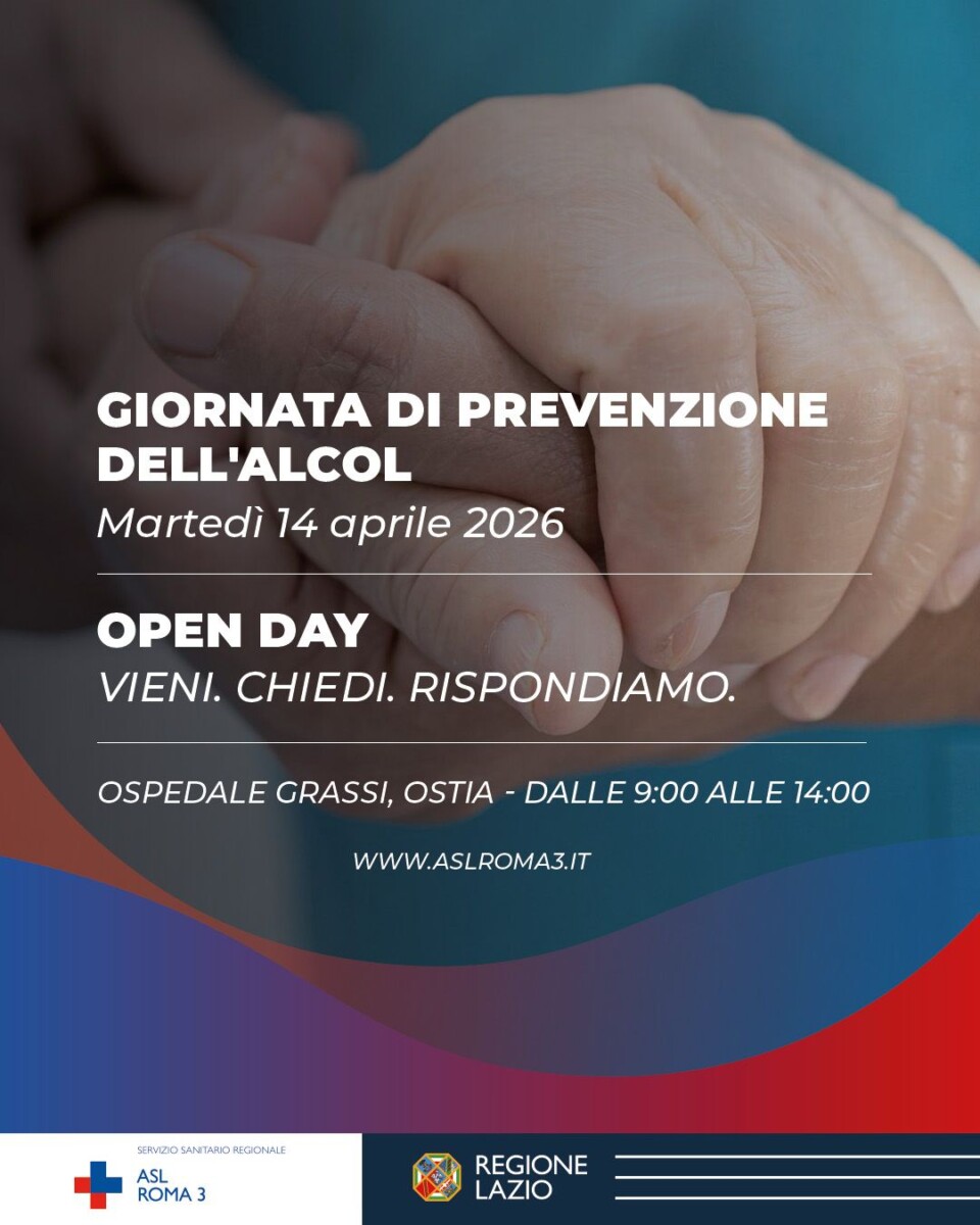 prevenzione dei danni correlati al consumo di alcol, la ASL Roma 3 ha organizzato “Vieni, chiedi, rispondiamo