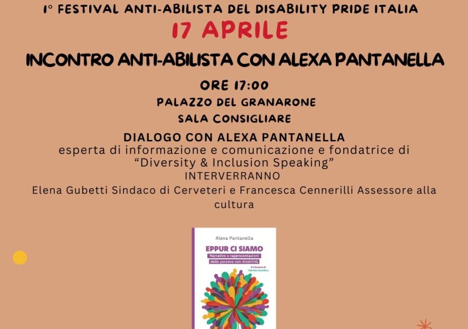 “Sbulliamo!”, il Festival anti-abilista di Cerveteri prosegue con Alexa Pantanella