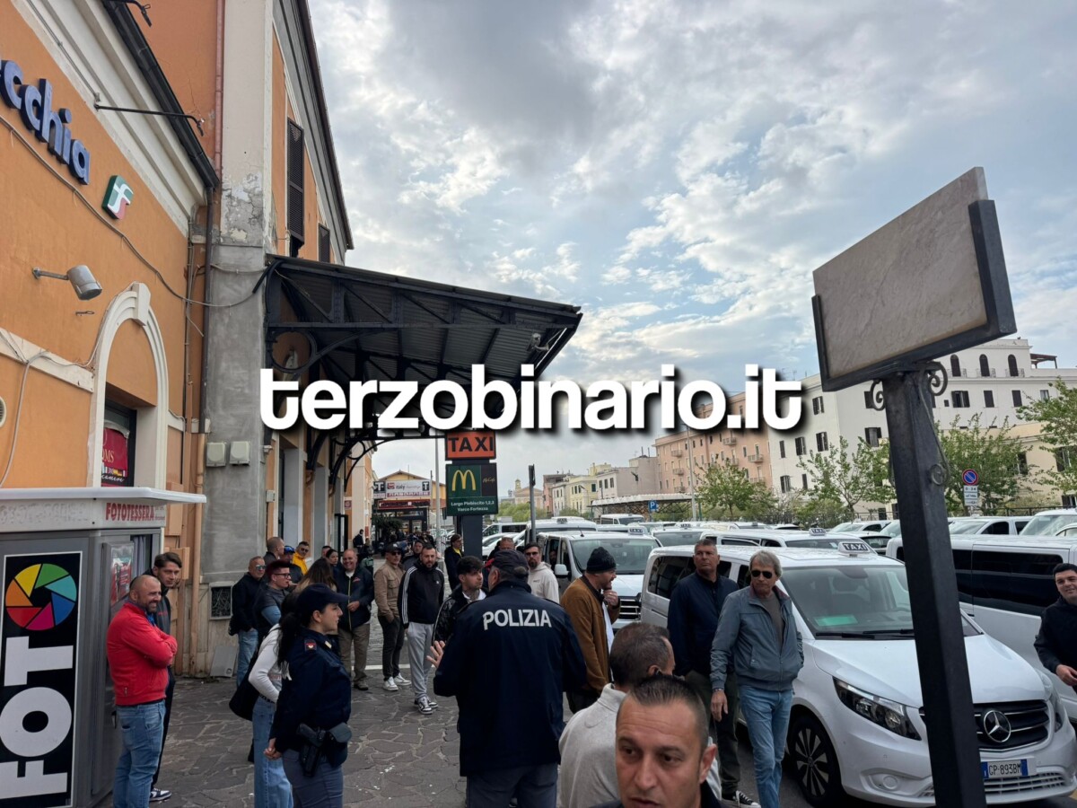 taxi protesta stazione civitavecchia
