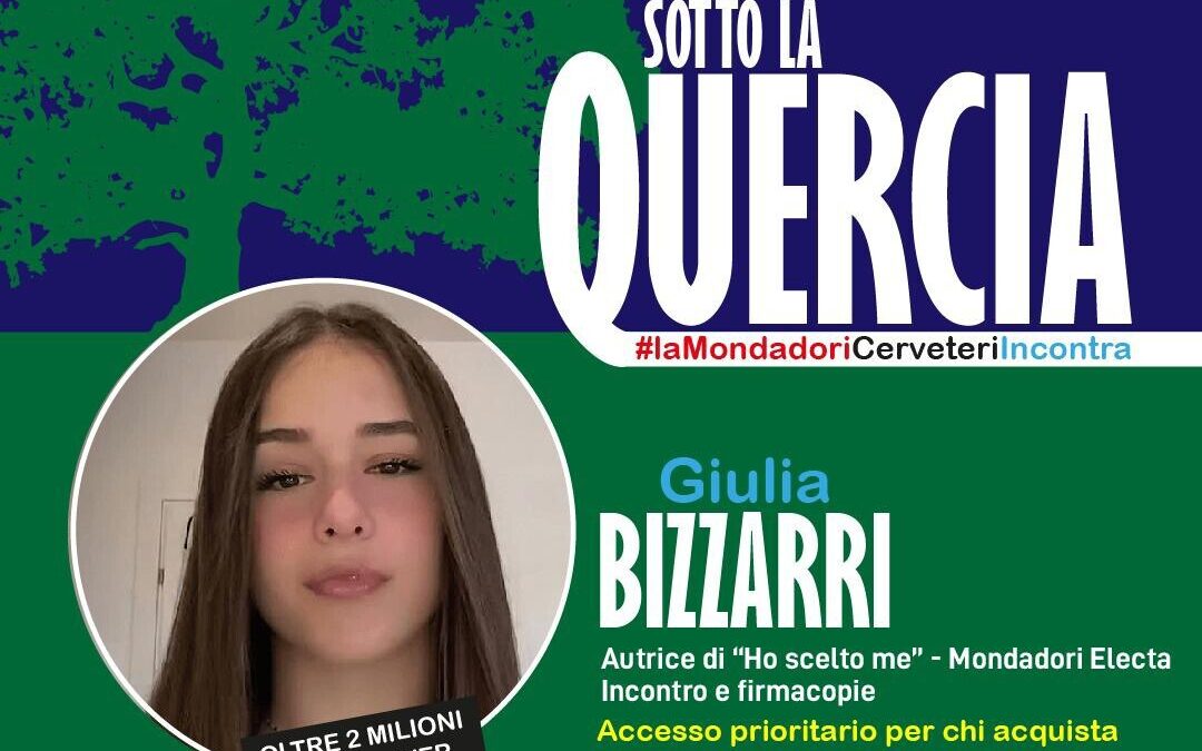 L’idolo di due milioni di follower incontra il pubblico: Giulia Bizzarri alla Mondadori Cerveteri con “Ho scelto me”